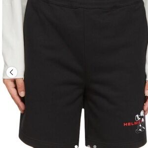 Men’s Helmut Lang Black Stick Shorts XL